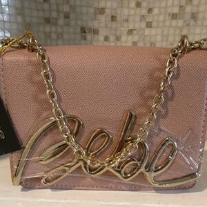Bebe Blush Crossbody with Gold Chain